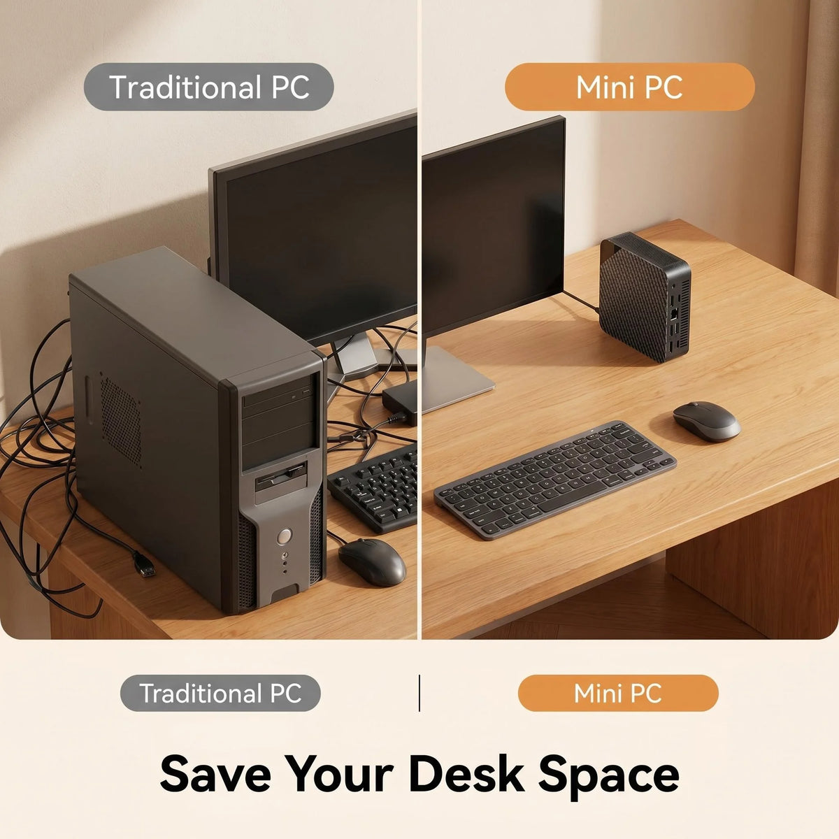 Intel Core i9-10980HK Mini PC 16GB DDR4 512GB NVMe SSD Triple 4K Display WiFi6 BT5.2 Silent Office Home Desktop Pro