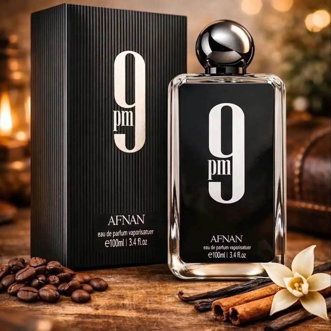 Afnan 9 Pm for Men Eau De Parfum, 3.4 Fl. Oz