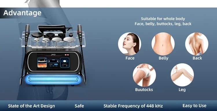 2026 3 in 1 448KHZ RF Tecar Therapy RET CET Diathermy Body Sliming Machine Pain Relief Skin Tightening INDIBA Deep Care 2025