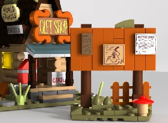 1125PCS MOC Mystery Shack Building Blocks Model Toys Assembly Street View Bricks Desktop Display Ornament Gifts For Christmas Halloween