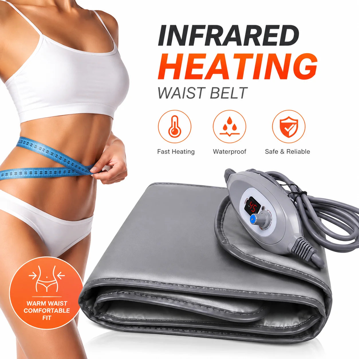 Fat Burning Weight Loss Belt Shaper Belly Leg Body Massager Vibration Heating Lazy Diet Sauna Electric Slimming Belt Dropshippin