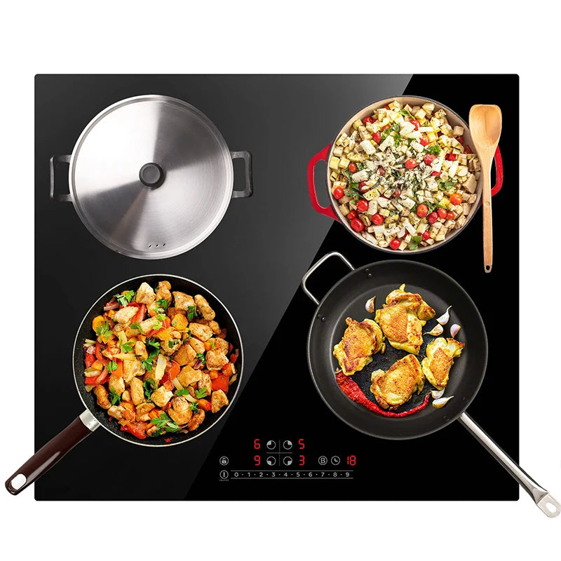 Jiaye OEM 60/90 cm  Ceramic Cooker Built in 4 Gas 1  burner Gas Hob