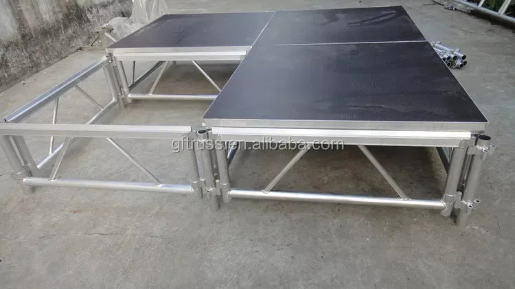 4*8 ft Easy-install Mobile Foldable Aluminum Stage Platform for Events