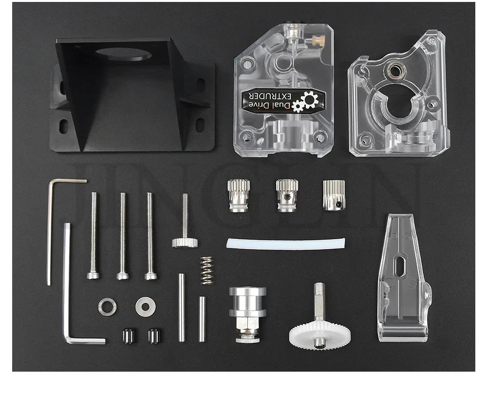Dual Drive Gear Extruder Kit Hardened Steel Upgrade Feed Gear Extruder Kit For BMG For Prusa DIY Bowden Direct Extruder