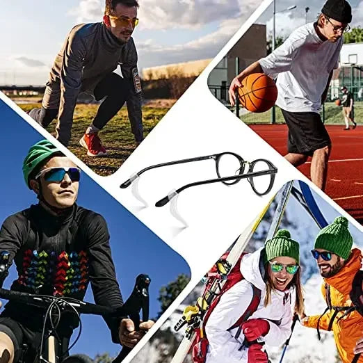 2/4/6pairs Silicone Anti-slip Glasses Leg Ear Sleeve Bracket Fastener Eyeglasses Accessories Grip Anti-fall Eyewear Holder