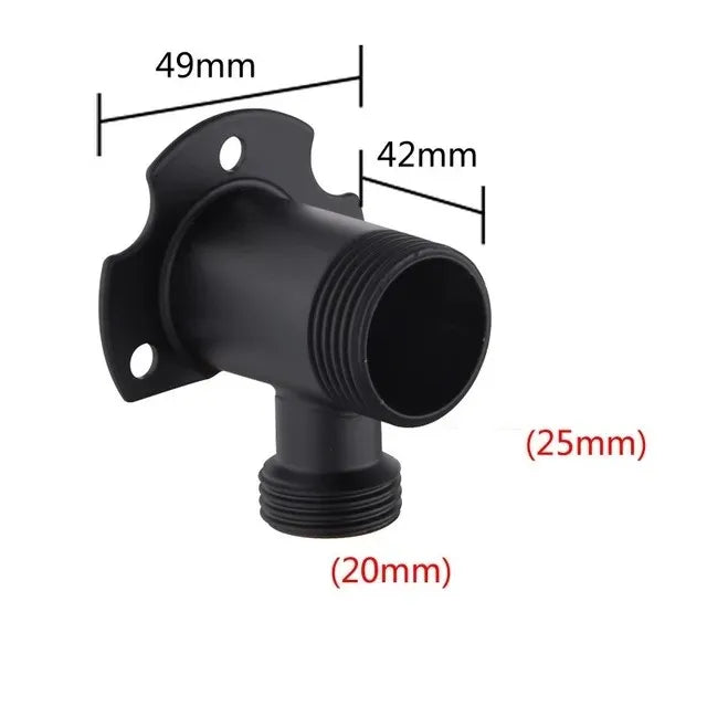 1/2" 3/4" Universal Bathroom Faucet Fixed Base Wall Mounted Tap Installation Adapter Shower Inlet Outlet Mix Water Valve Parts