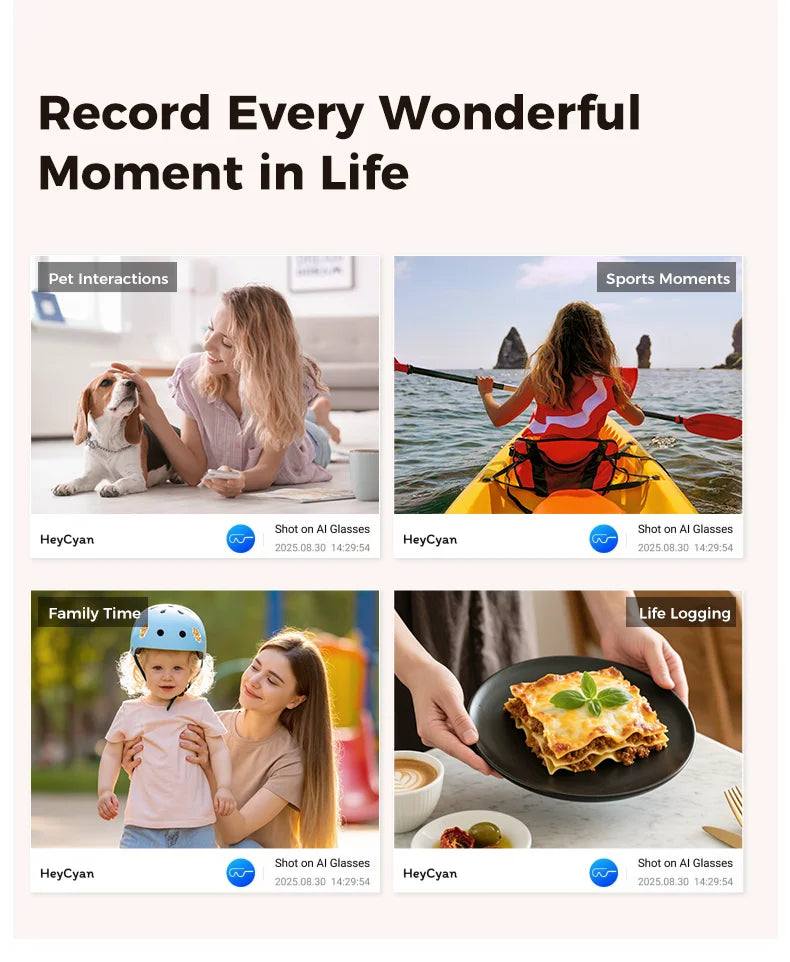 2026 AI Smart Glasses With 8MP Camera AI Voice Contorl Photo Recognition Shooting Video 150+Translation Photochromic Glasses Men