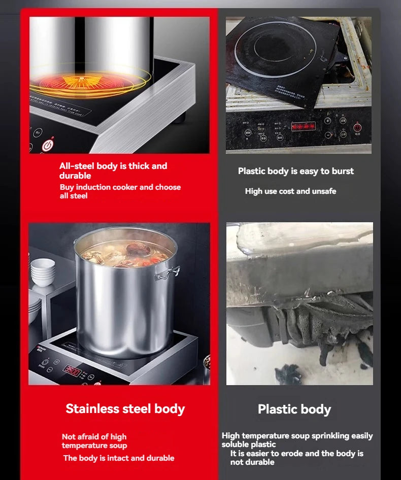 Commercial Induction Cooker 3500w High-power Hotel Flat Induction Cooker
