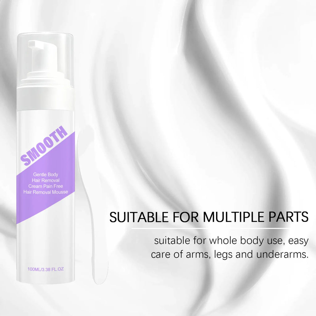 Hair Removal Mousse For Underarm Body Leg Sensitive Skin Fast-Acting Gentle Depilatory Soothing Painless Hair Removal Cream Set