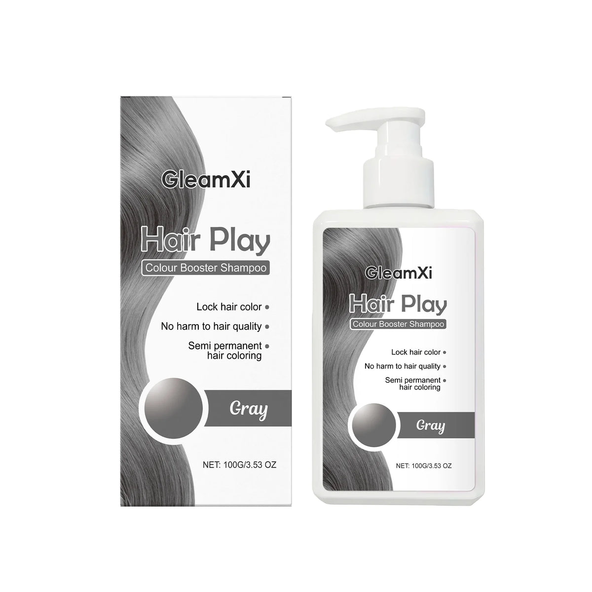 100g Hair Dyeing Shampoo Color-Locking Fade Prevention Gentle Cleansing Nourishing Smoothing Gray Color Fixing Hair Dye Shampoo