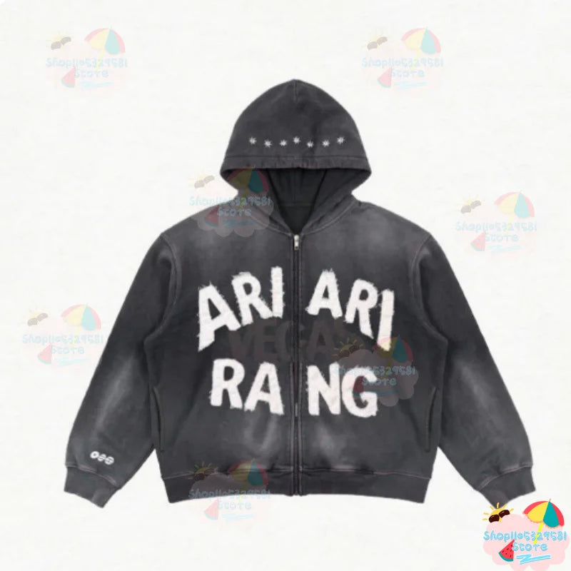 2026 Concert ARIRANG Style Europe Limited Zip-Up Hoodie GREEN WIND JACKET hooded cardigan zipper jacket ARMY unisex