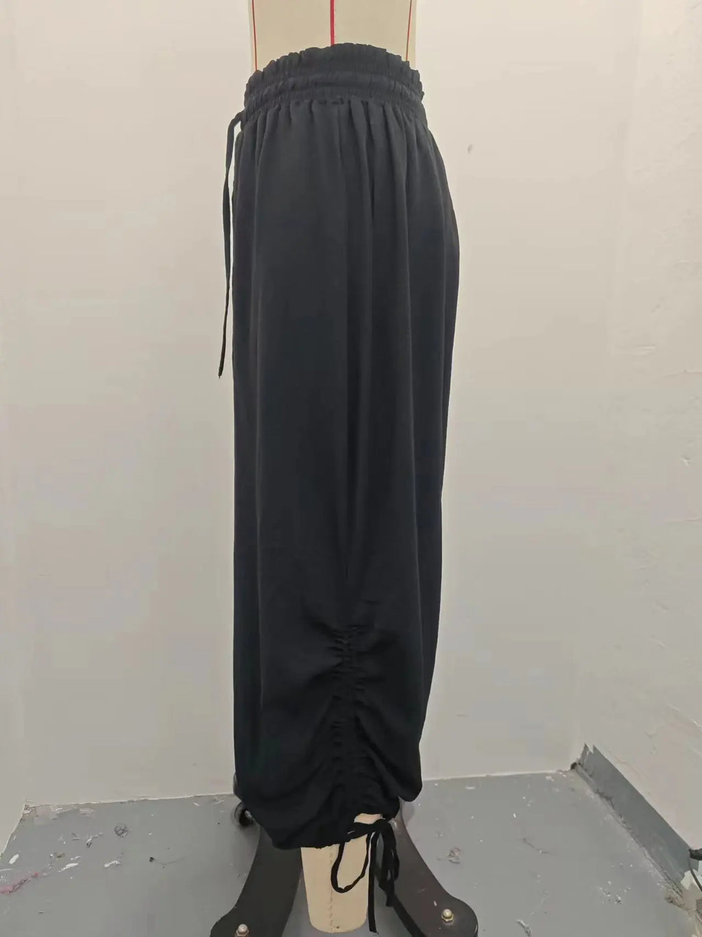 2026 New Drawstring Lantern Pants Women's Casual High Waist Loose Trousers Spring Summer Fashion Streetwear Female Joggers Pants