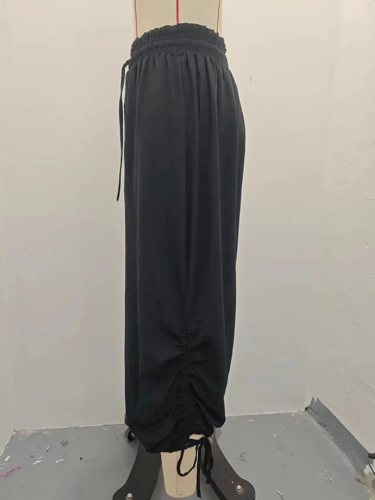2026 New Drawstring Lantern Pants Women's Casual High Waist Loose Trousers Spring Summer Fashion Streetwear Female Joggers Pants