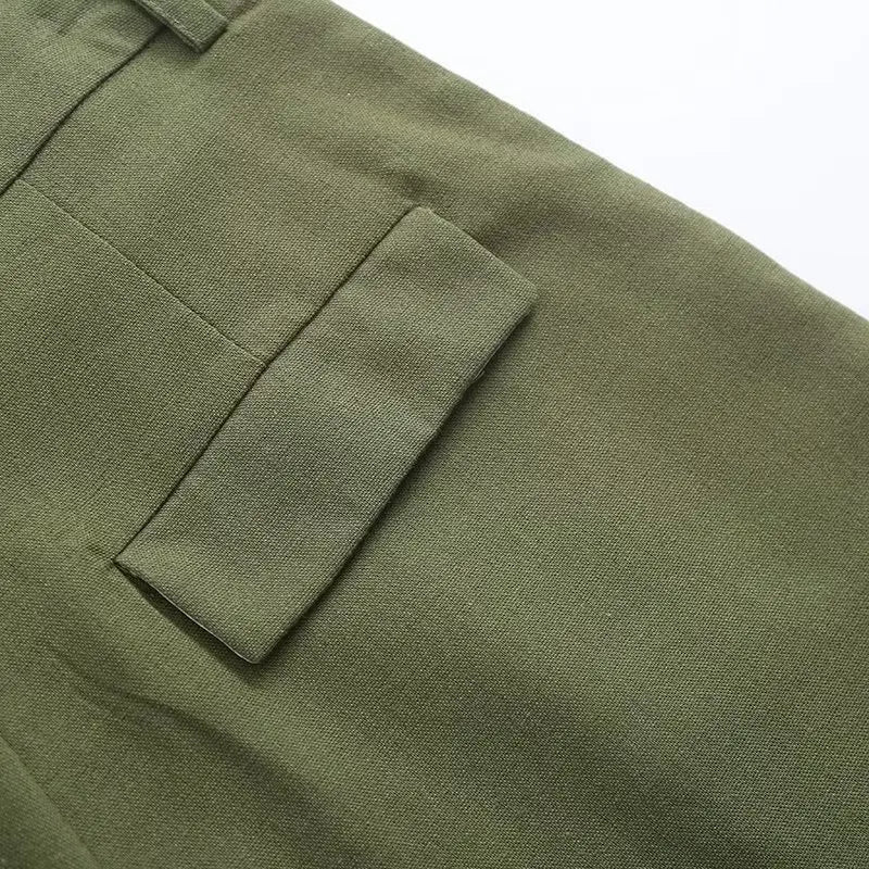 Retro Linen Office Lady Women Suits V Neck Vest Blazer Commuter Wide Leg Shorts Fashion 2024 Summer Vintage 2 Piece work clothes