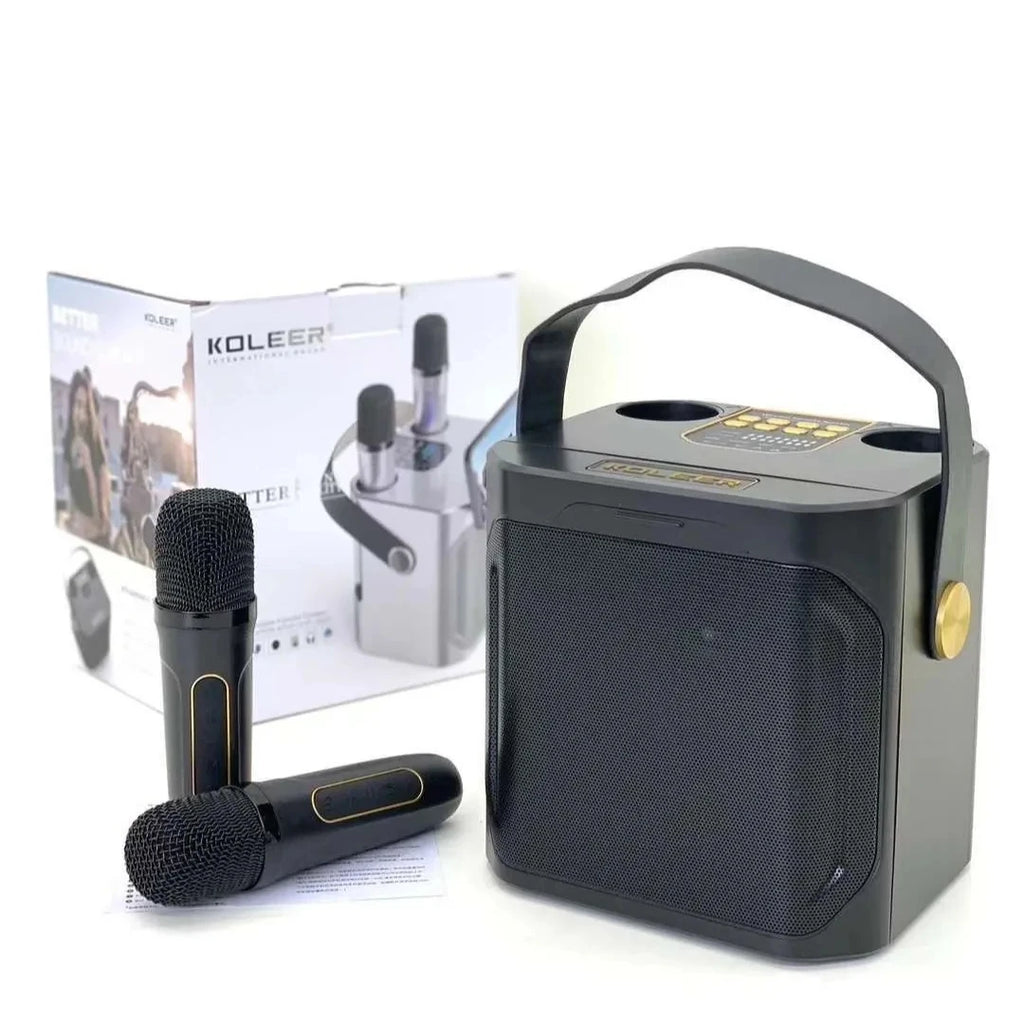 Wireless Subwoofer Portable Powerful Karaoke Bluetooth Speaker With Microphone Sound Box Music Machine High Power Caixa De Som