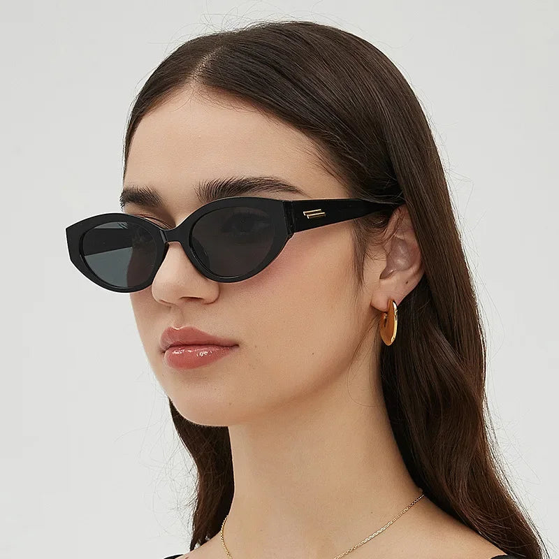 Small Oval Beautiful Sunglasses Women Men Brand Designer Fashion Sun Glasses Female Male Cool Punk Mirror Oculos De Sol