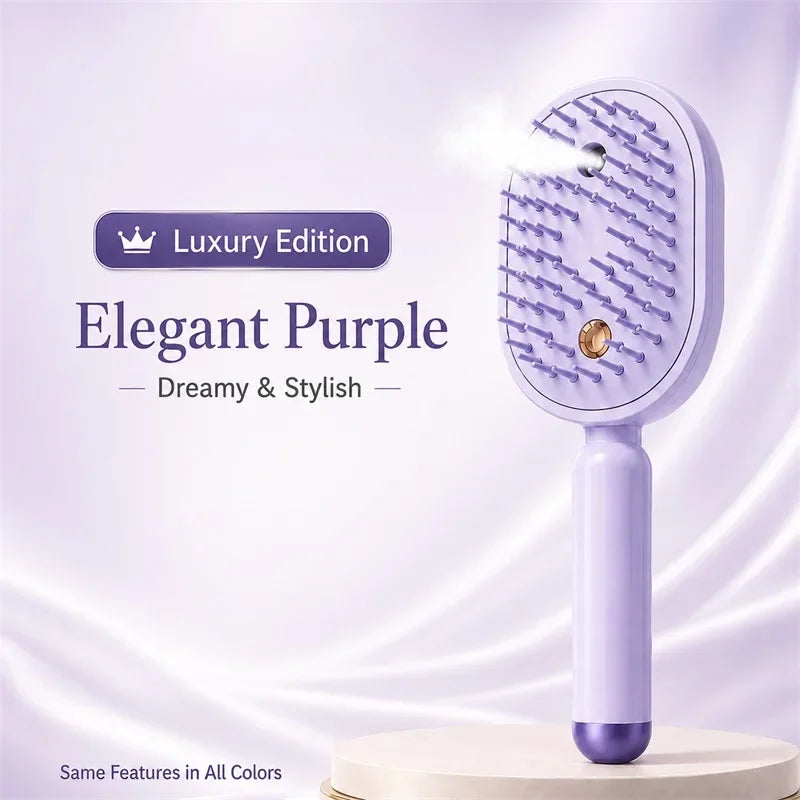 2026 Professional Hair Straightener Brush – No Heat Spray, Red Light Therapy, Scalp Massage, Cordless & Portable, Fast Charge