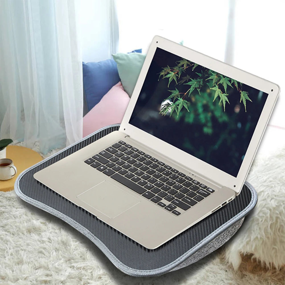 Laptop Lap Desk with Soft Pillow Cushion Portable Laptop Desk Multifunctional Laptop Desk for 13-15Inch Laptops