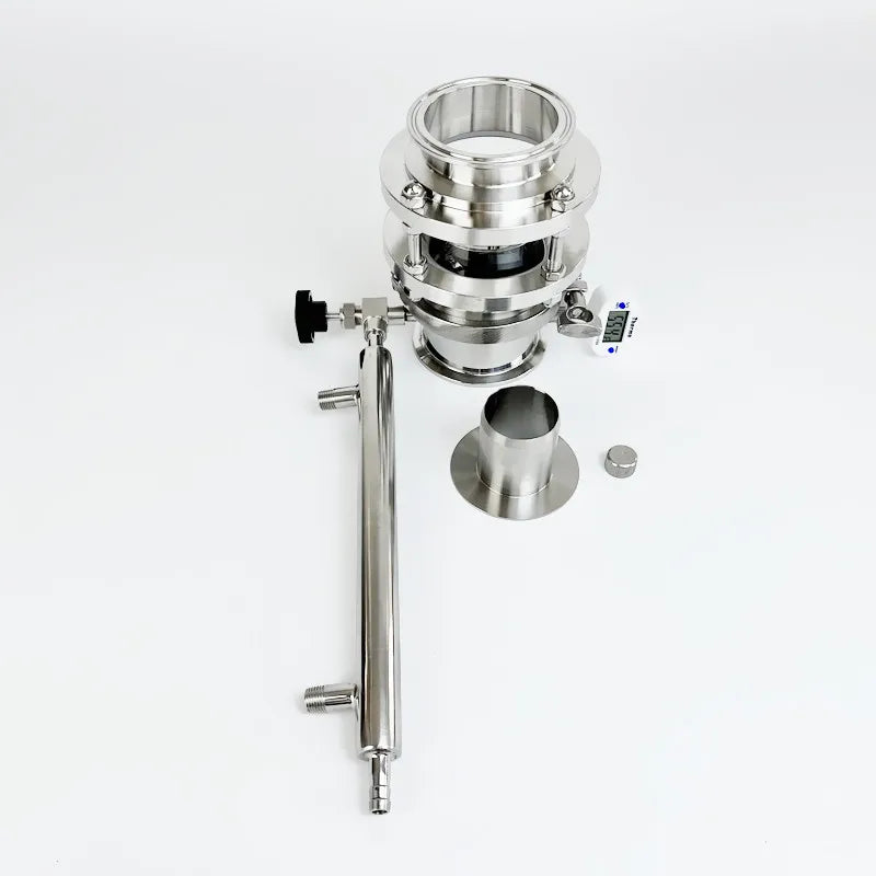 3" (76mm)OD91mm Sight Glass Rectification Module Set With Condenser And Thermowell Nipple  For Distillation,SS304