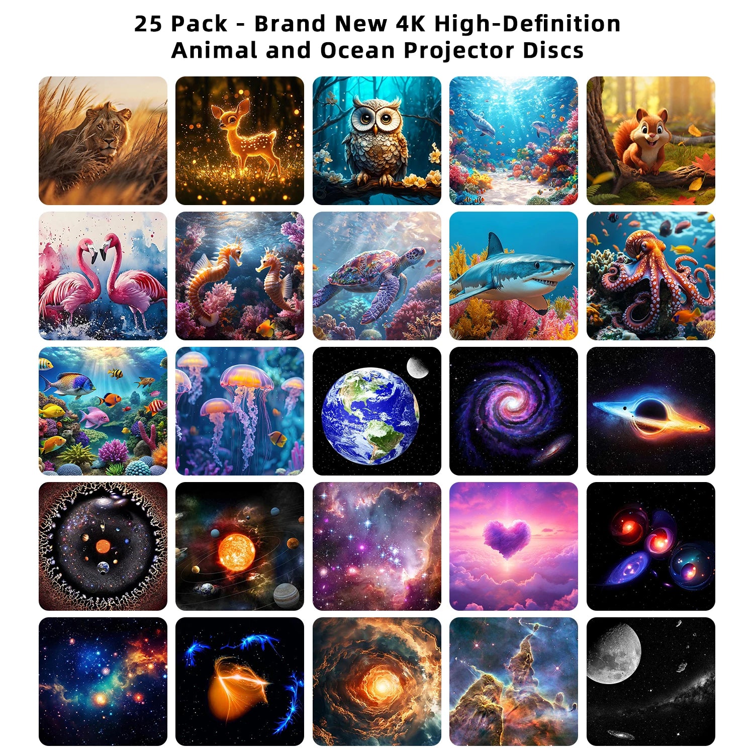 Galaxy Projector PRO Night Light 25 Projection 4K Patterns Planetarium Lamp For Kids Bedroom Valentines Day Gift Wedding