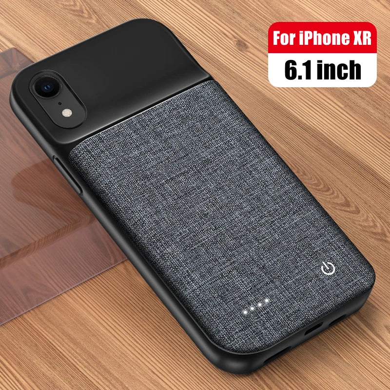 Smart battery Charger Case For iPhone 11 12 13 14 Pro Max XR XS Max 13 Mini Portable Power Bank Charging Cover batterie externe