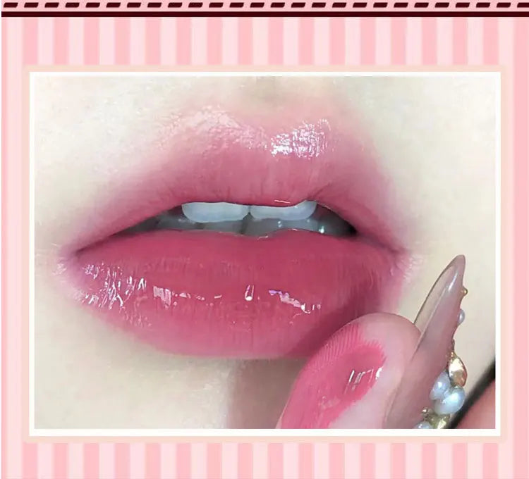 Shuiguang capsule lip honey kit moisturizes and moisturizes the mirror surface sparkling colorless transparent glass lip oil