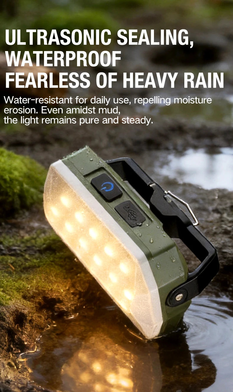 Outdoor Camping Lights, Portable Camping Tents, Camping Atmosphere Hanging Lights, Long-Lasting Rechargeable Lighting Fixtures