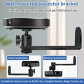 Universal Portable 360° Rotatable Wall Mount Beamer Holder Projector Bracket 1/4 Screw For XGIMI JMGO Dangbei Projector Stand