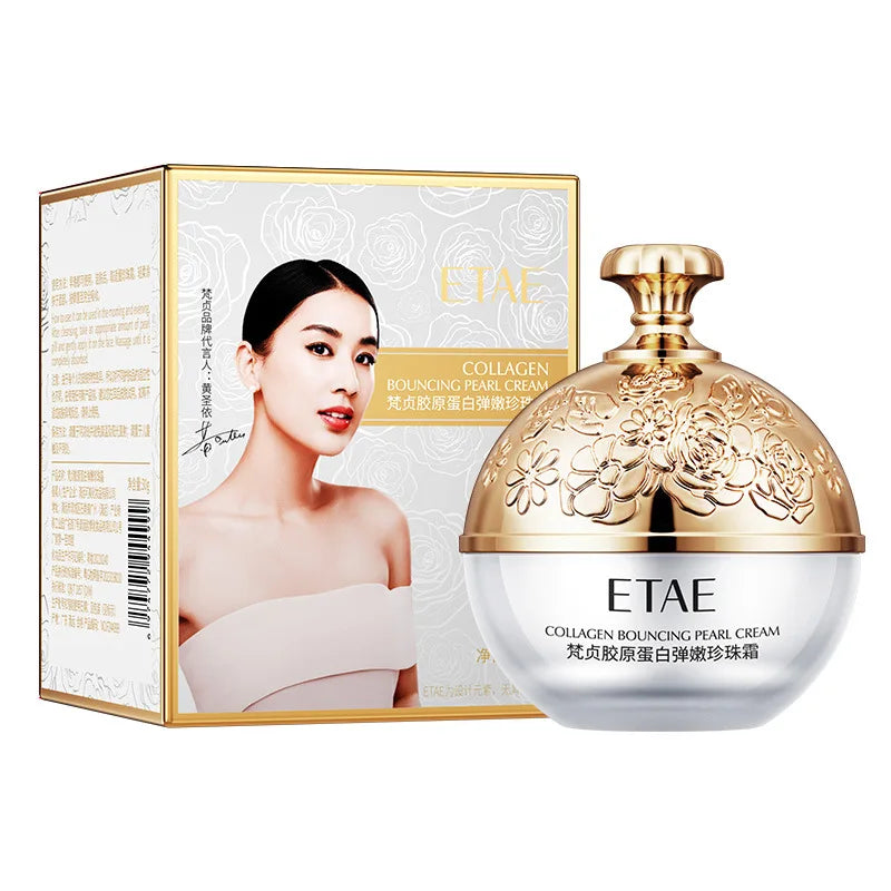 Anti-Wrinkle Face Cream Collagen Pearl Firming Lift Fade Fine Lines Caviar Moisturizing Smooth Brighten Korean Skin Care Product