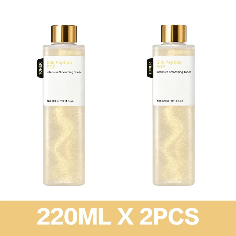 EGF Silk Peptide Toner 220g Hydrate Facial Essence Water Revitalize Improve Rough Skin Revitalize Refreshing Non-sticky Texture