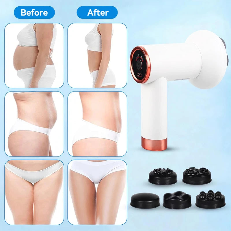 Wireless Massage Gun Body Massager Neck Back Neck Shoulder Body Sculpting Machine Fat Pushing Cellulite Slimming Massage Device