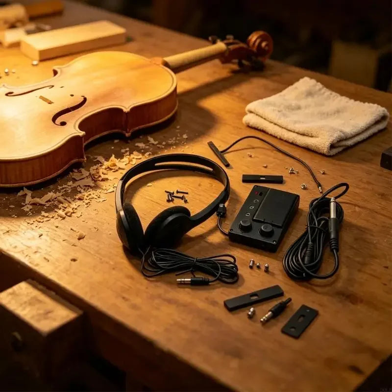 Violin Pickup Set with 3.5 Mm Plug for Home Lesson Practice Use