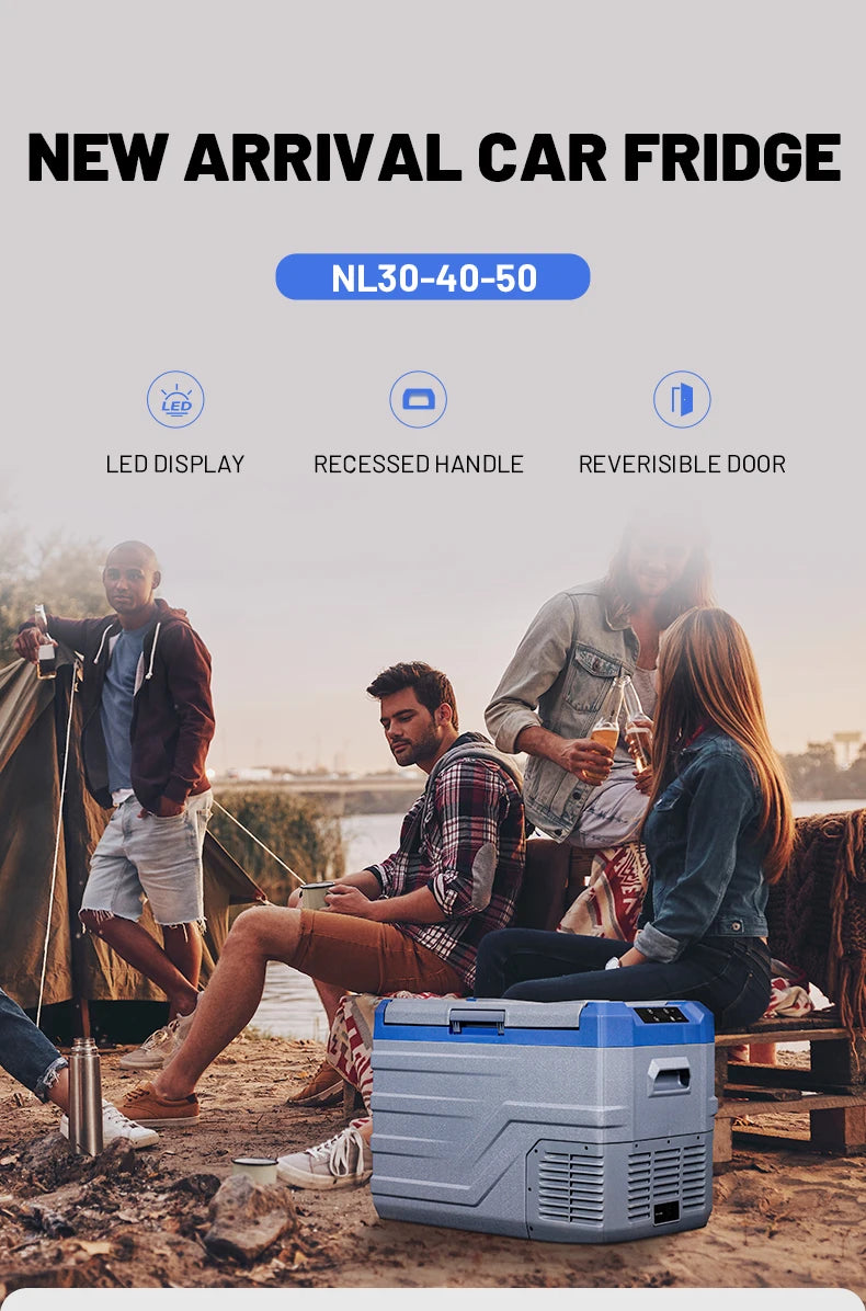 Nl30;NL40;NL50  Alpicool Camping Fridge  Ac/dc Compressor 12v Car Fridge Portable Mini Refrigerator Freezers For Outdoor