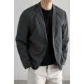Lightweight Windproof Anti-Wrinkle Slim Fit Men's Business Casual Notch Lapel Suit Jacket Commuting Autumn Polyester Fiber
