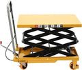 Mobile Manual Hydraulic Lifting Platform Lift Hand-Pushed Lifting Platform Truck (Load 150kg)