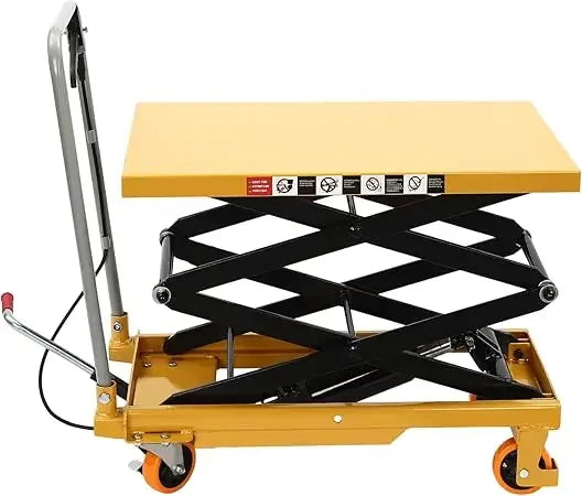 Mobile Manual Hydraulic Lifting Platform Lift Hand-Pushed Lifting Platform Truck (Load 150kg)