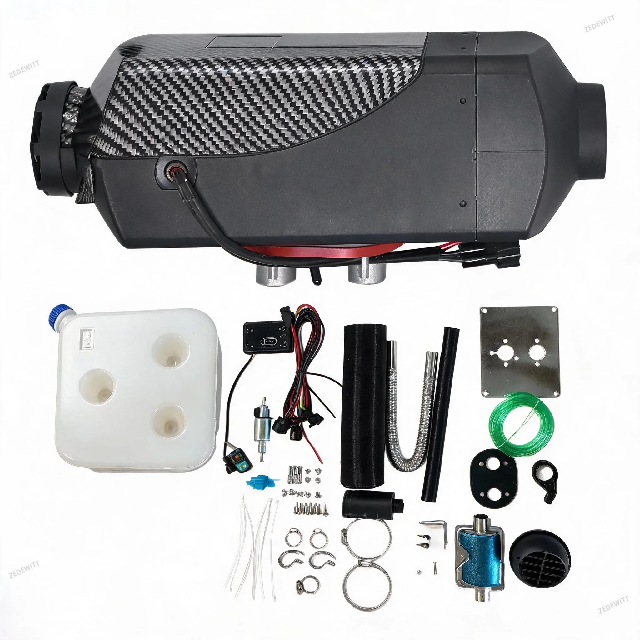 12V 24V Universal Auto Fuel Operated Heater 5KW Diesel Parking Air Heater Remote Control for Car Truck RV Boat Heating Supplies