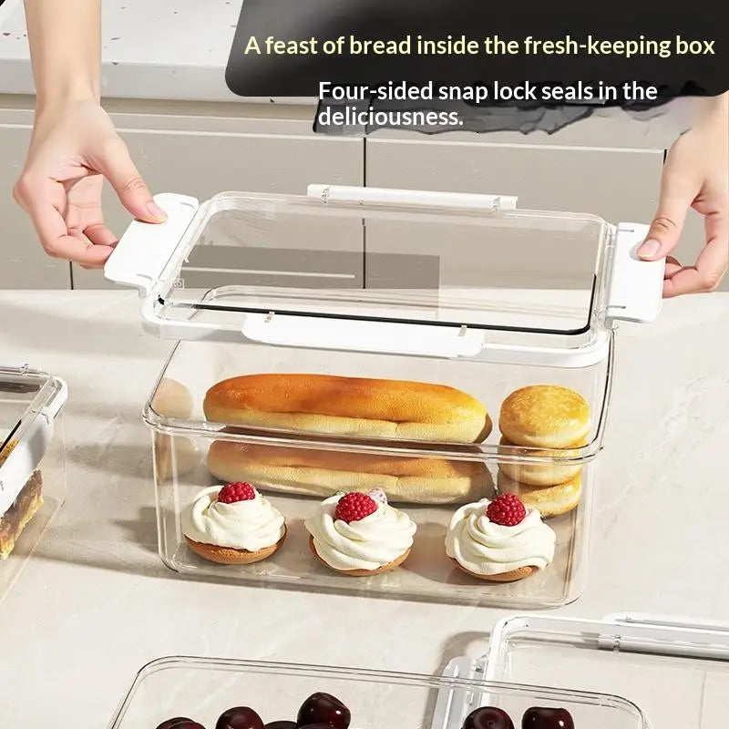 All-in-One Kitchen Organizer, Clear Stackable Containers for Fridge & Lunch, Keeps Fruits Fresh, Saves Time on Meal Prep