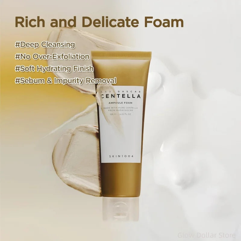 Korean Centella Poremizing Deep Cleansing Foam,Tone Brightening Cleansing Gel Foam,Facial Moisturizing Fresh Cleanser 125ml