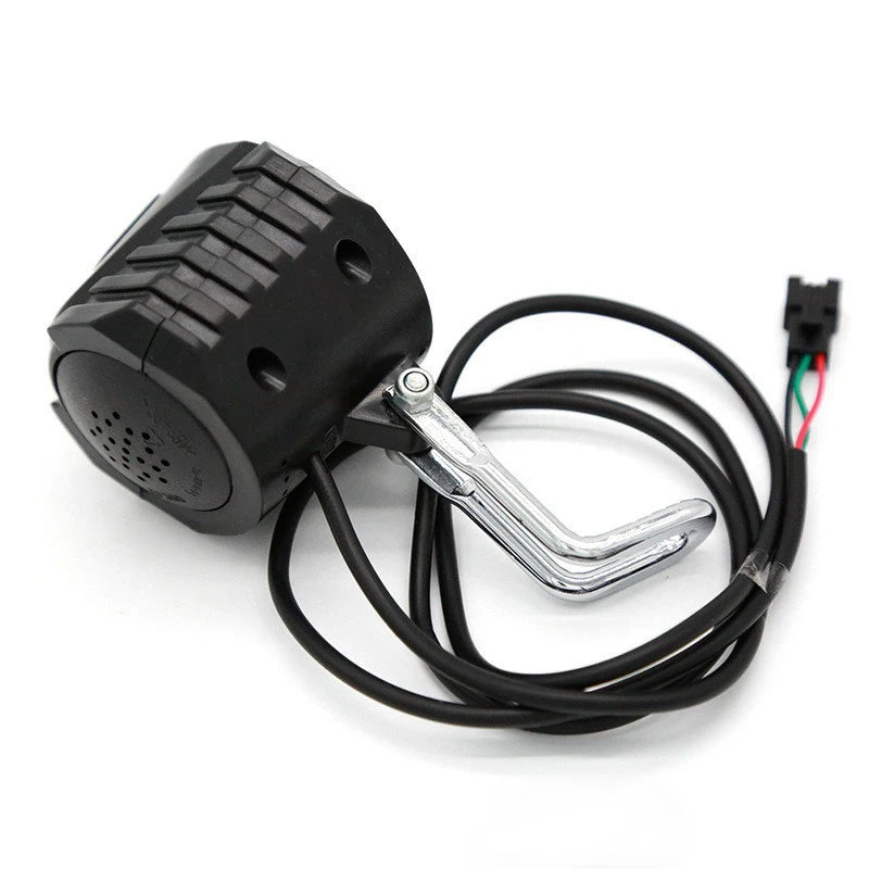 NEW E-Bike 12V 24V 36V 48V 60V 72V Electric Bicycle Light with Horn Waterproof IPX4 Headlight Horn Set Front Headlight Horn Set