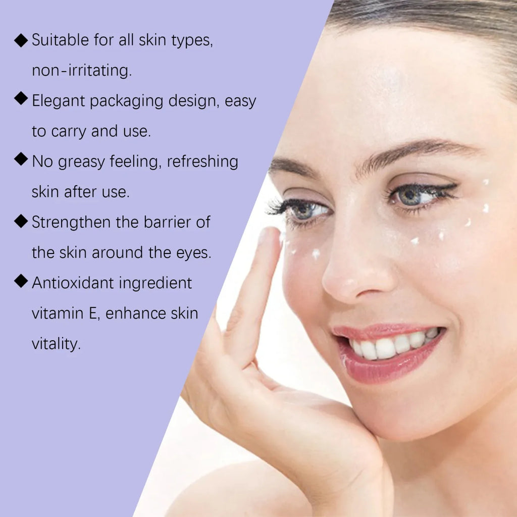 Instant Eye Bag Removal Cream Roller Ball Anti Wrinkle Fade Fine Lines Firming Skin Anti Dark Circle Puffiness Brighten Eye Care