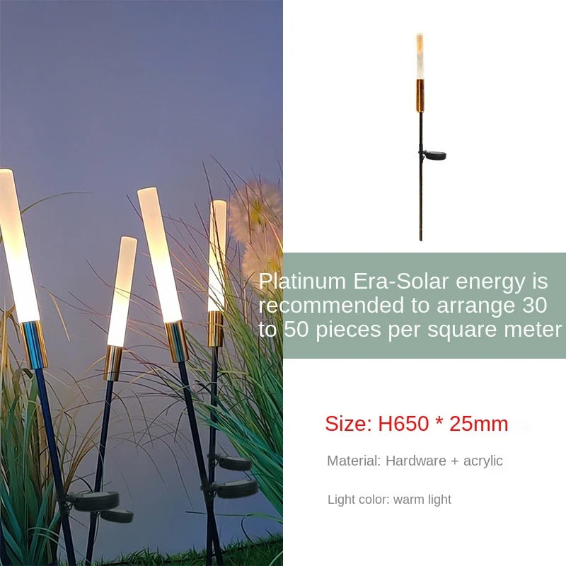 Solar reed lights, outdoor waterproof garden lights, outdoor landscape lights, decorative lights, park lawn lights
