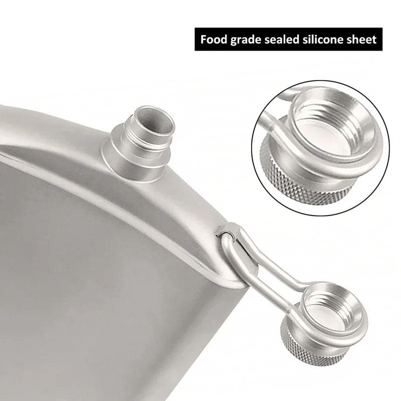 Pure Titanium Water Wine Coffee Tea Bottles Flasks Cans Portable Outdoor Camping Gear EDC Tools