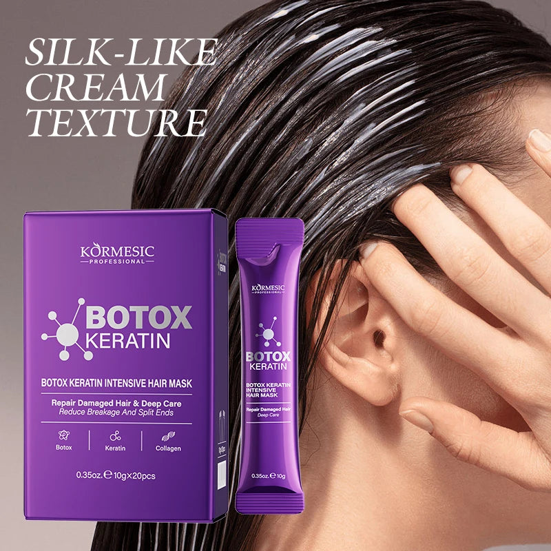 Magical 5 Second Keratin Hair Mask Repair Damage Frizzy Soft Smooth Shiny Hair Deep Moisturize Hair Treat Repair Hair Care Mask