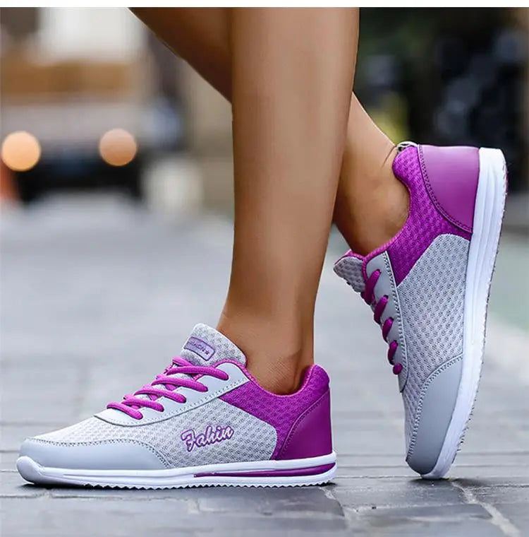 Sneakers Shoes Woman Fashion Lace Up Female Sneakers Breathable Women's Sports Shoes Comfortable Footwear Women's Shoes Sale