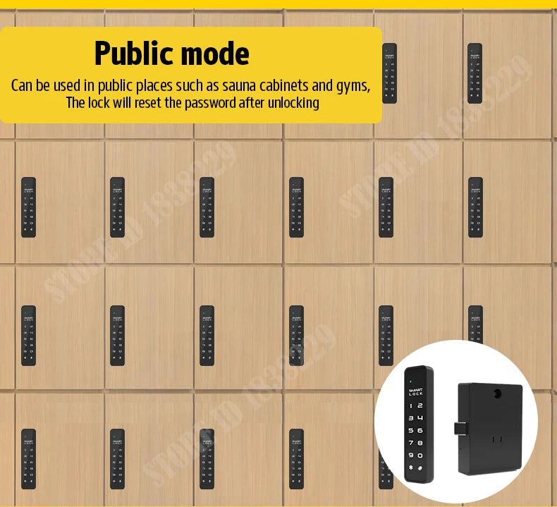 KAK Security Cabinet Password Locks Keyless Door Lock Drawer Combination Code Lock for Gym Locker Lock Electronic Furniture Lock