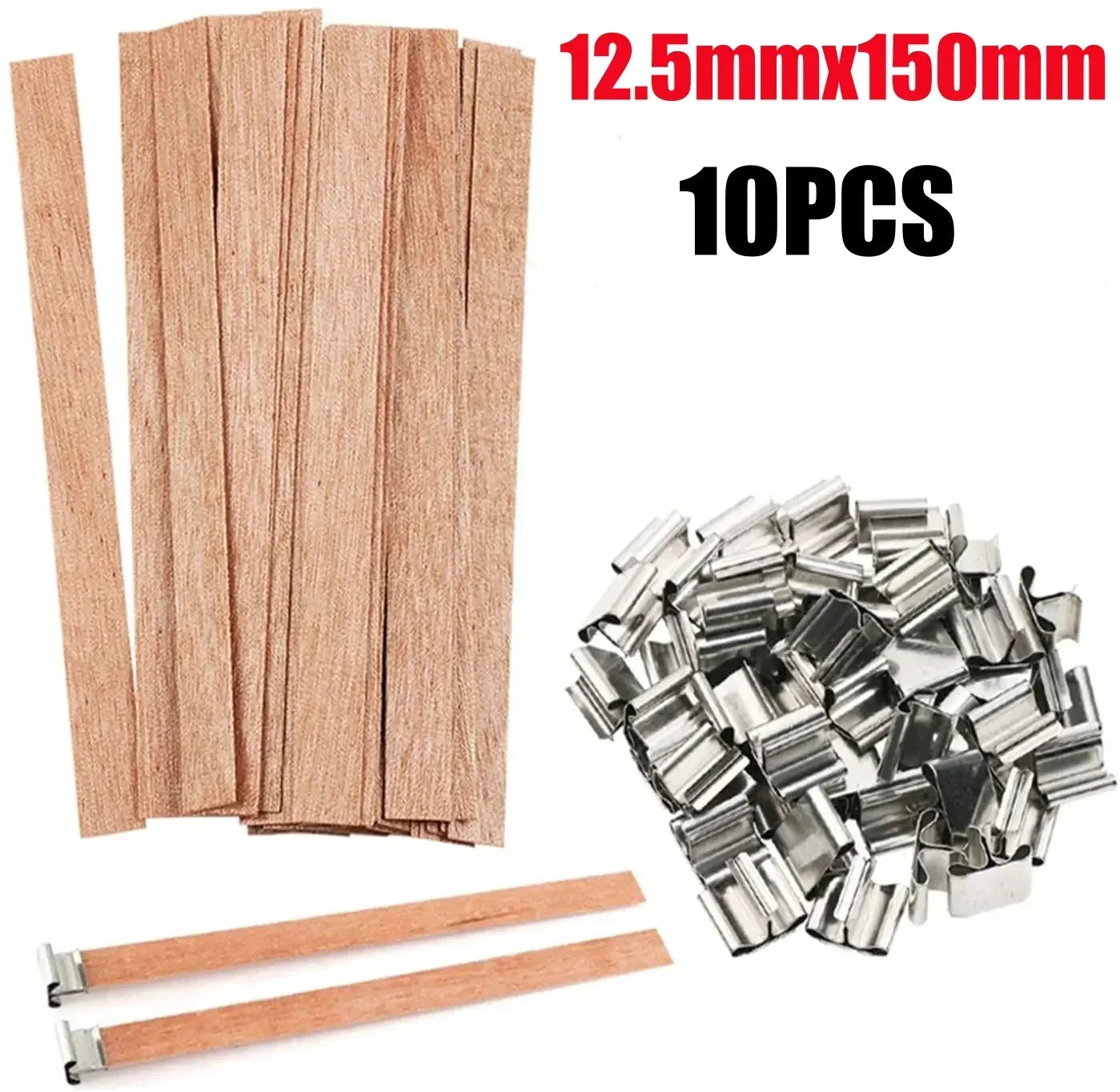 Handmade Soy Wax Candle Wooden Wick DIY Aromatherapy Candle Single Direction Wick Paraffin Wax Candle Crafting Guide