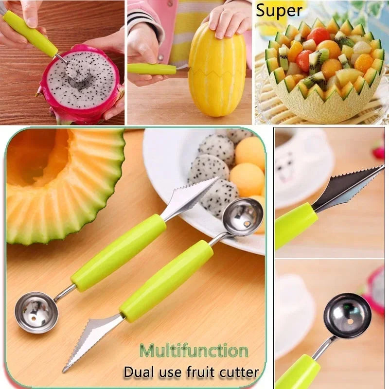 Kitchen Vegetable Carve Fruit Slicer Device Scoop Ballers Cutter Chop Gadgets Kitchen Gadgets Home Gadgets