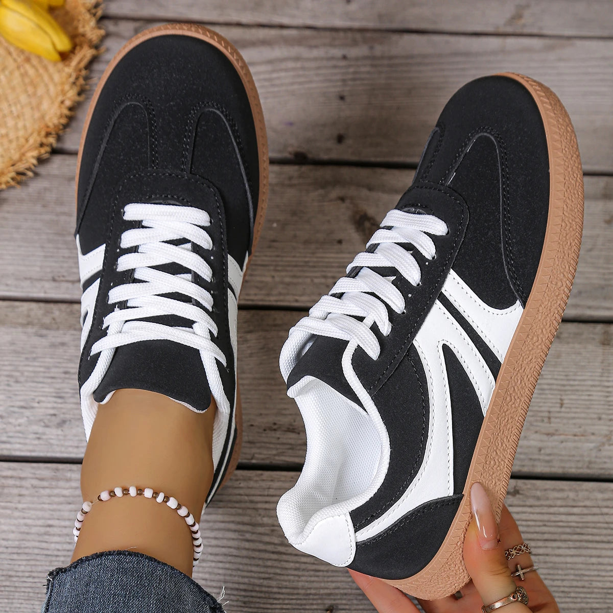 Women's Casual Sneakers Spring/autumn Fashion Round Toe Training Shoes Casual Comfortable Walking Shoes Women