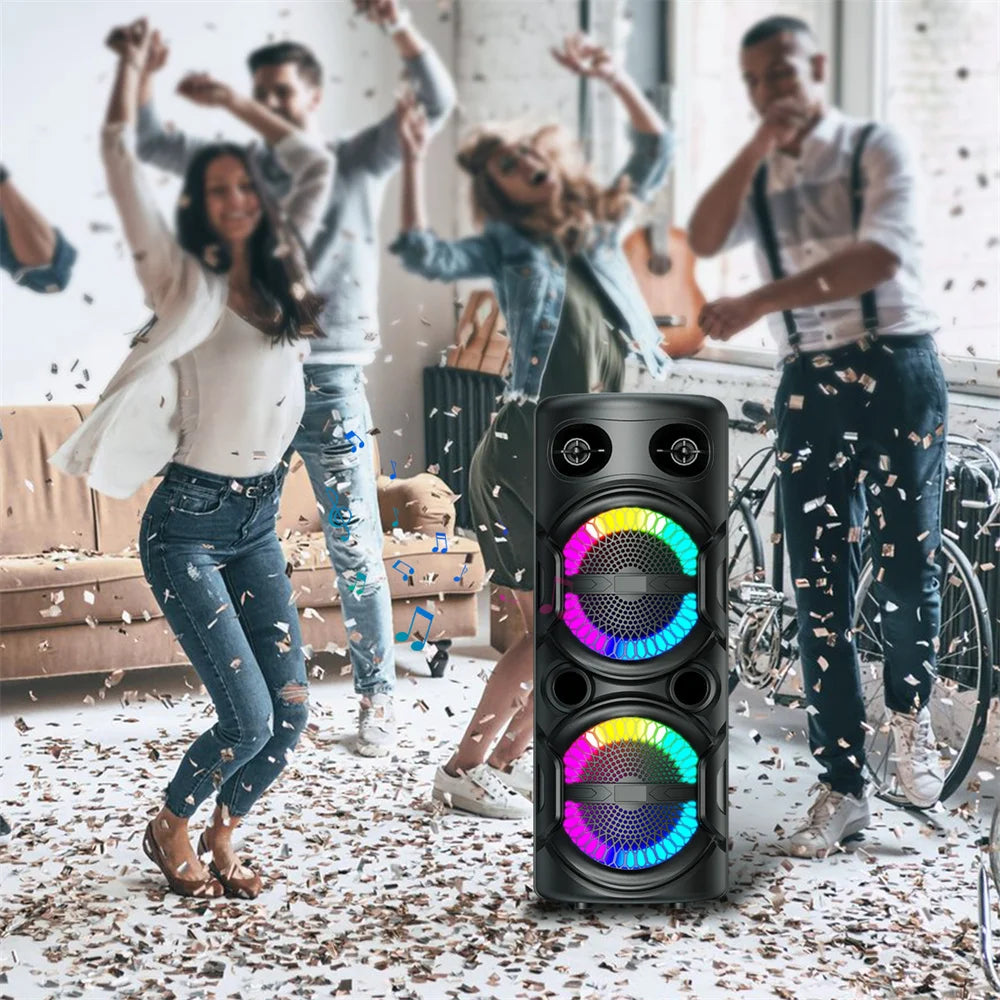3000W Portable Bluetooth Speaker Sub Woofer Heavy Bass Sound System Party Dj Karaoke Rechargeable Loud Speaker